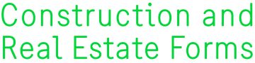 Construction and Real Estate Forms